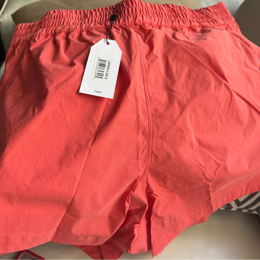 Universal Standard- coral colored Sunny swim Shorts - Picture 2 of 5